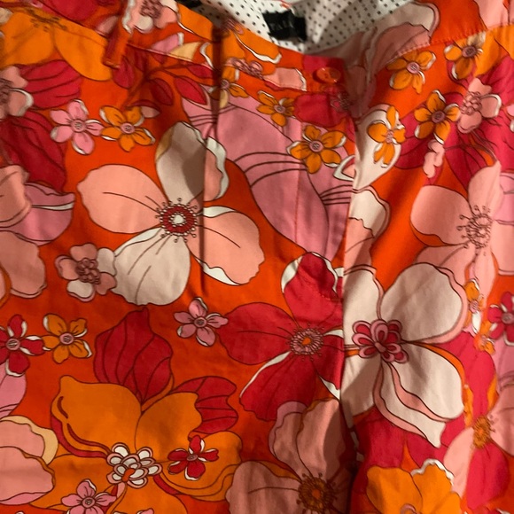 Talbots super cute ankle poplin pants. Side elastic unsert - Picture 2 of 2